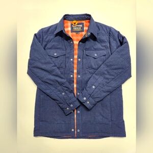 Orvis mens flannel navy coat